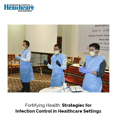 several medical staff wearing surgical masks and gloves enhancing health strategies