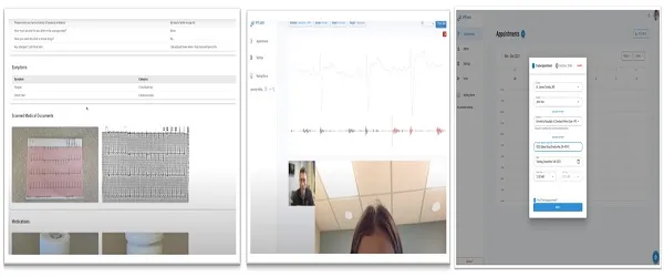 A screenshot of the app displaying various data types.