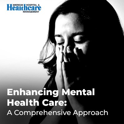 Black and white image of a woman with her hands on her face, appearing distressed