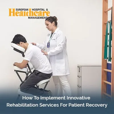a man sitting in a chair next to a woman with a stethoscope