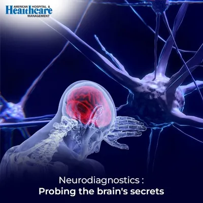 image depicting a brain with a vibrant red eye and a captivating blue light