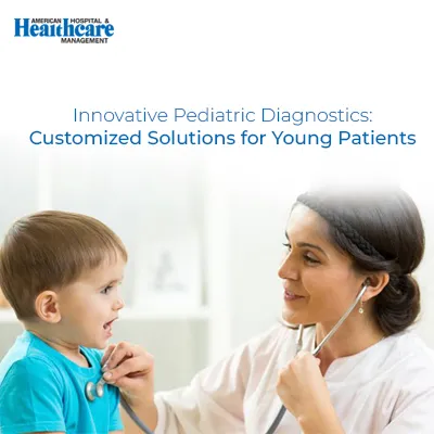 healthcare professional listens to a young boy's heartbeat using a stethoscope